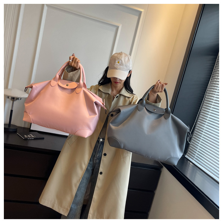 Large-capacity travel bags, hand-held crossbody luggage bags, Oxford fabric lightweight storage bags, maternity bags, sports and fitness bags, trendy Specification drawing