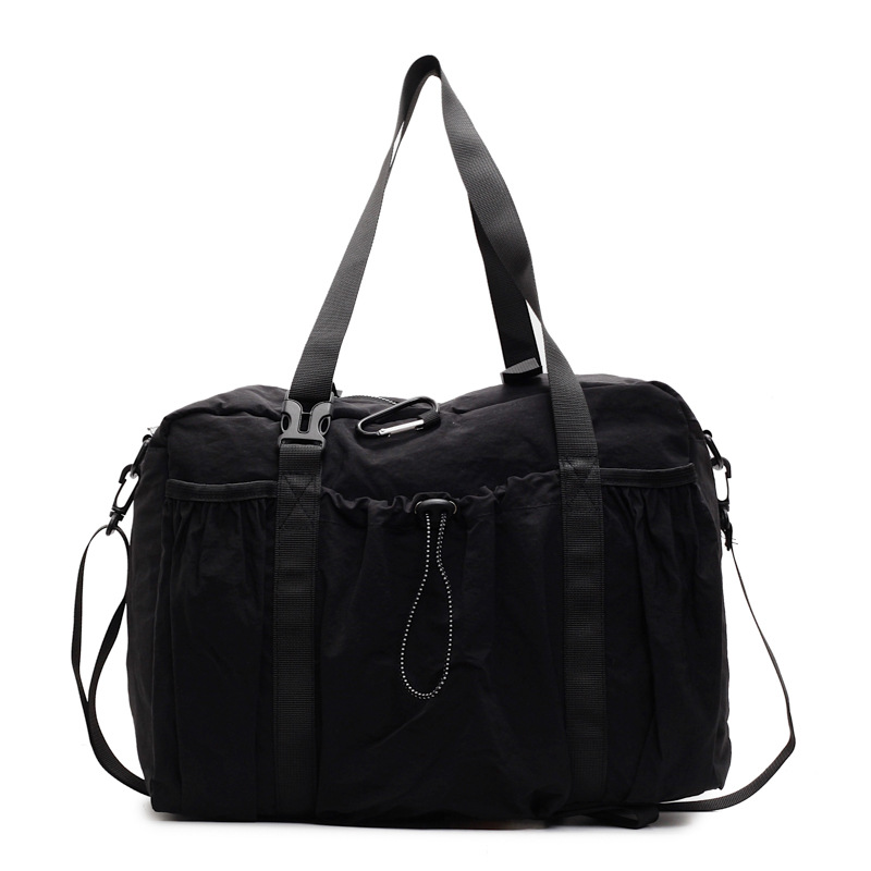 Sporty, lightweight crossbody fitness bag, ins, simple, large-capacity, laid-back, short travel bag, student handbag for class Item Picture