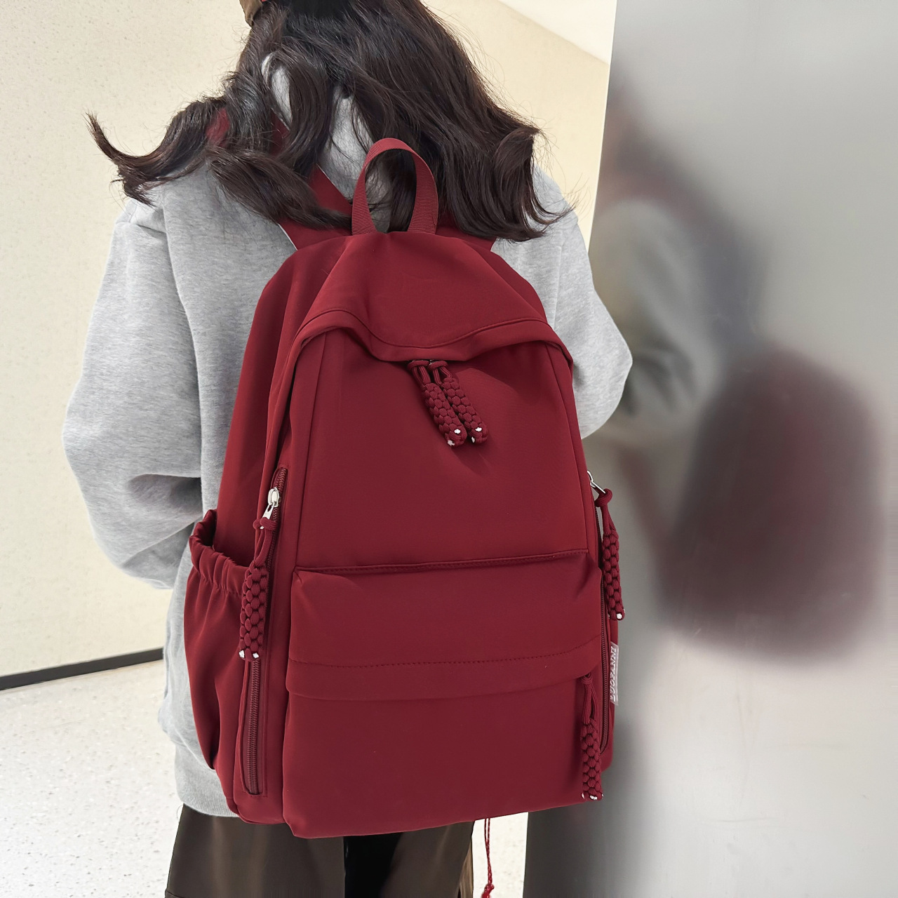 New schoolbag for girls, Korean style on Instagram, high appearance level, forest-style fresh and clean, for boys in grades three to five of primary and secondary school full figure