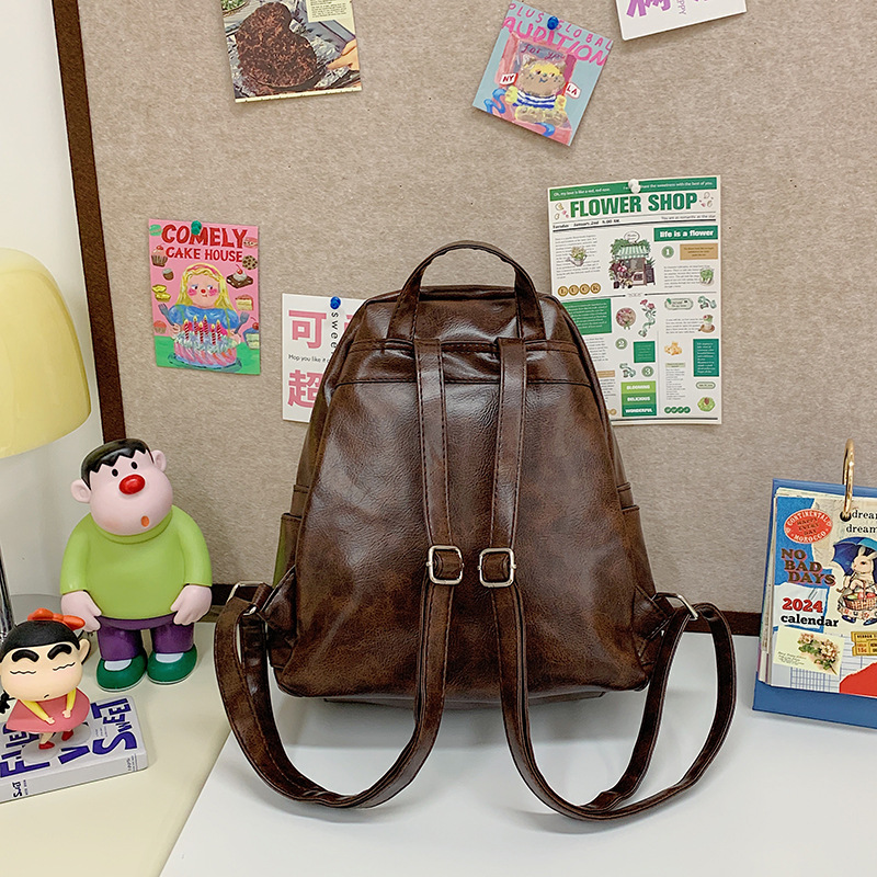 Sweet and cute little bear backpack for girls in autumn and winter 2024, new trendy girls' backpack, large-capacity student schoolbag Specification drawing