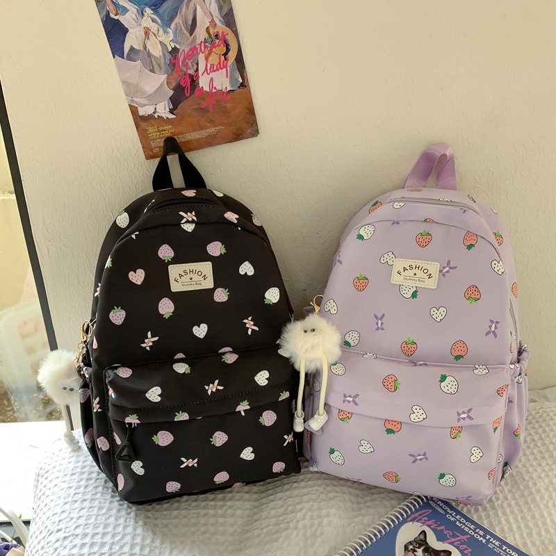 Cross-border Korean version cute campus schoolbag for primary school girls, super lightweight, back-protecting and load-reducing schoolbag for junior and senior high school students details Picture