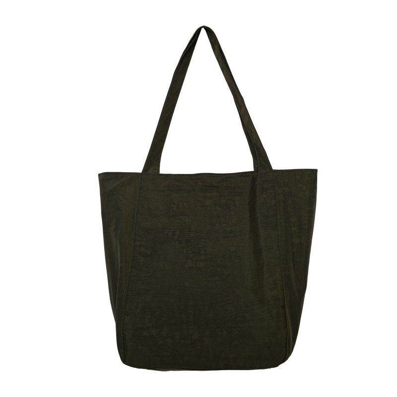 Japanese-style laid-back handbag, ins artistic and simple large-capacity Korean single-shoulder bag, simple and versatile women's commuter bag Item Picture