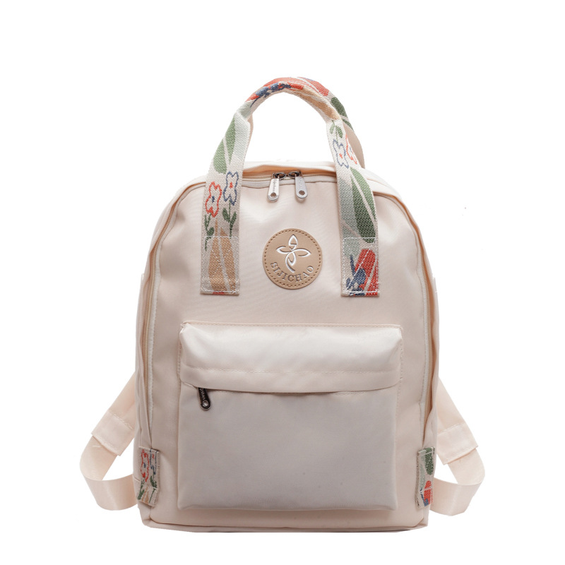 2024 Fashion new solid-color backpacks, large-capacity student schoolbags, casual and versatile, hand-carried men's and women's backpacks Item Picture