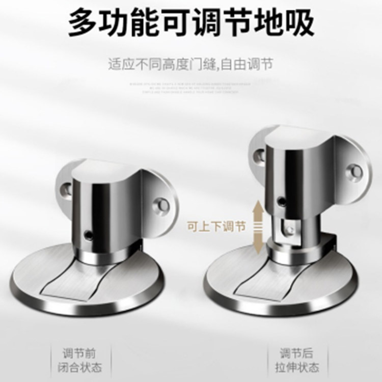 The new type of door stopper and invisible door stop from Meiyi door Stop without drilling can prevent strong magnetic doors from hitting toilets and bathrooms details Picture