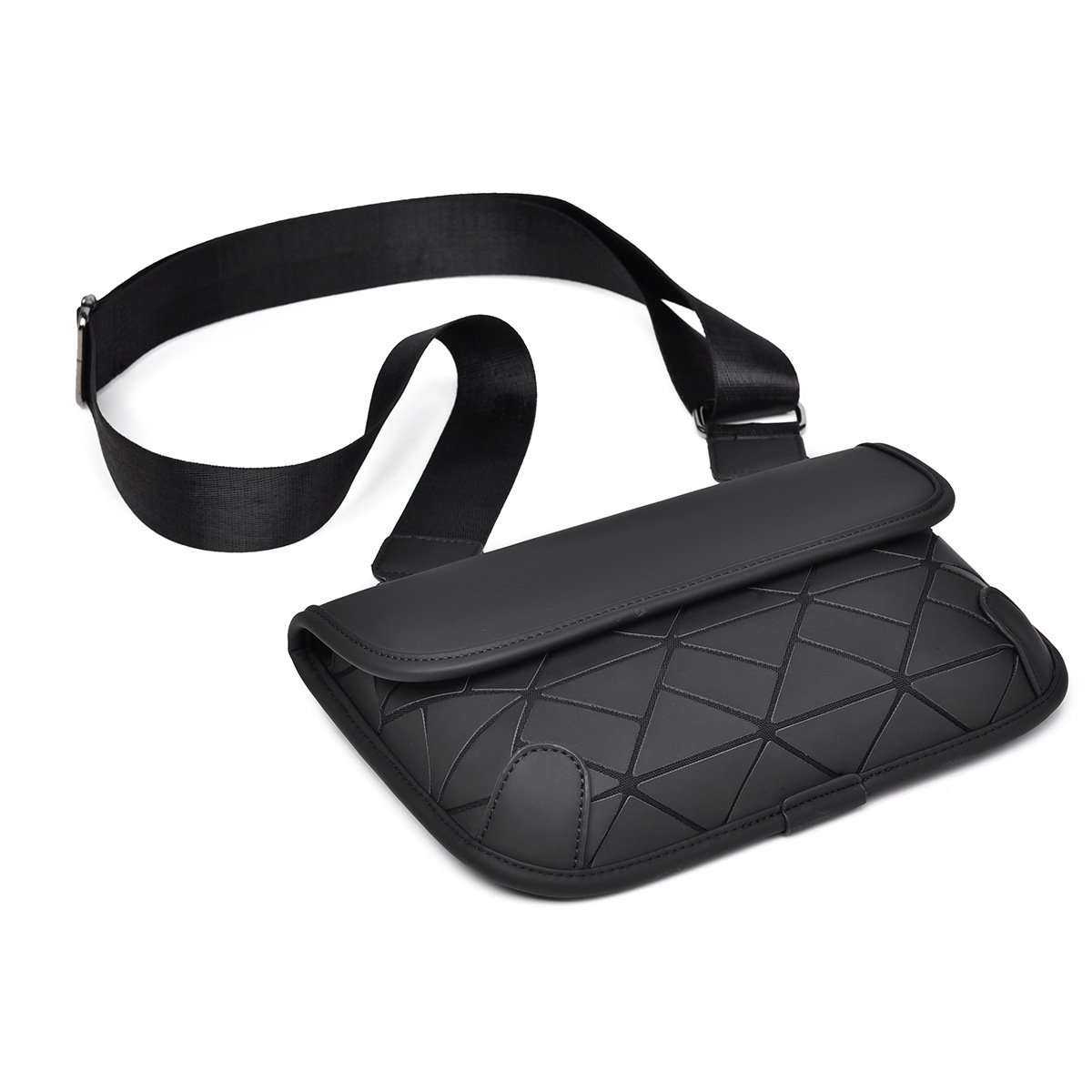 Fashionable men's crossbody bag, casual street trend, versatile shoulder bag, chest bag, high-end feel, daily commuting backpack Item Picture