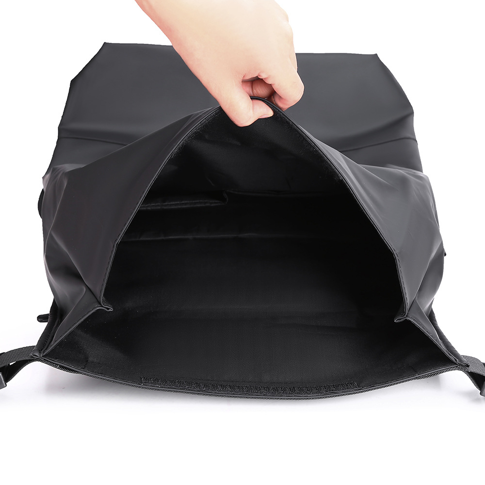 Simple and cool business backpack, large-capacity men's high-end casual travel bag, folding rolled-up computer backpack Item Picture