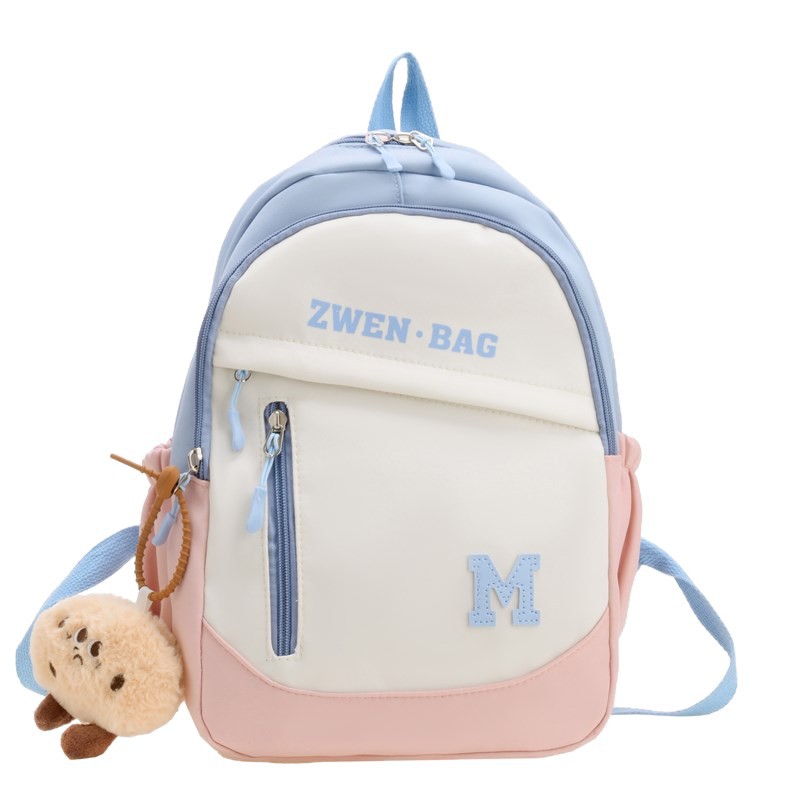 Children's travel backpack for primary school students 2025 Japanese-style sweet color contrast forest-style girl travel shopping boy backpack Item Picture