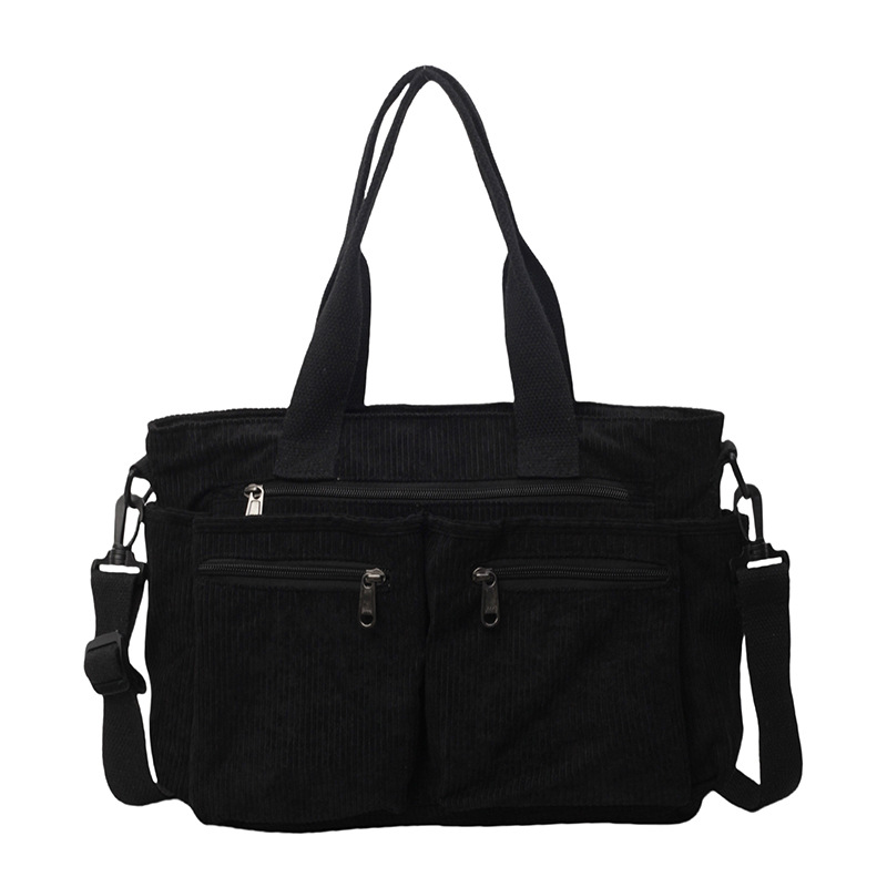 Fashionable new multi-pocket tote bag, a niche and versatile commuting handbag, sturdy and durable, large-capacity single-shoulder crossbody bag Item Picture