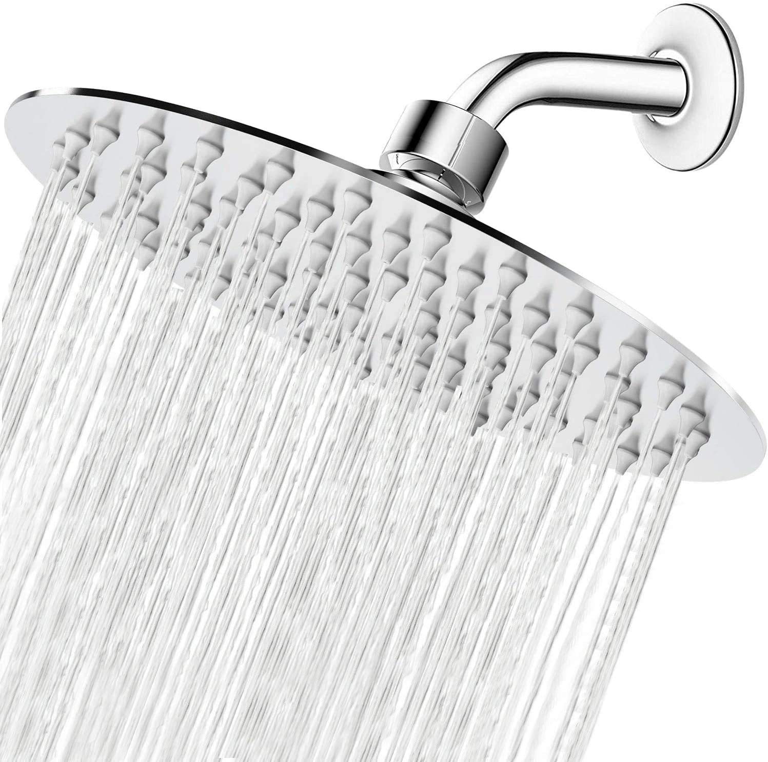 8-inch pressurized showerhead, ultra-thin mirror showerhead, high-flow 12-inch and 16-inch electroplated stainless steel top spray details Picture