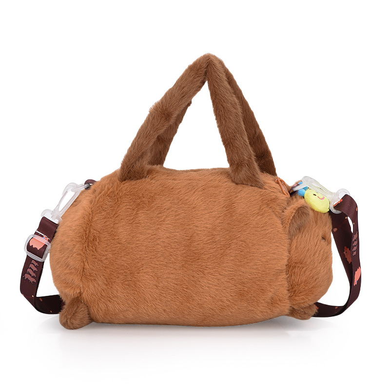 New cartoon claw machine doll toy bag, Capibara Capybara hand-held crossbody bag, fashionable and personalized bucket wholesale Item Picture