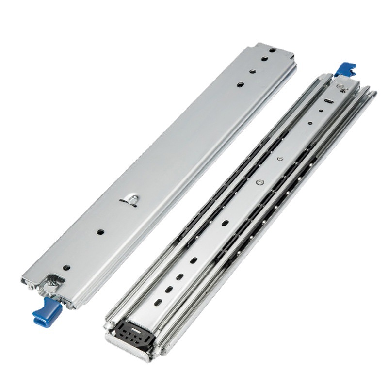 76 Broadband lock, three-section cabinet, heavy-duty slide rail, RV self-locking guide rail, thickened heavy-duty slide rail for aviation and shipbuilding industries Item Picture