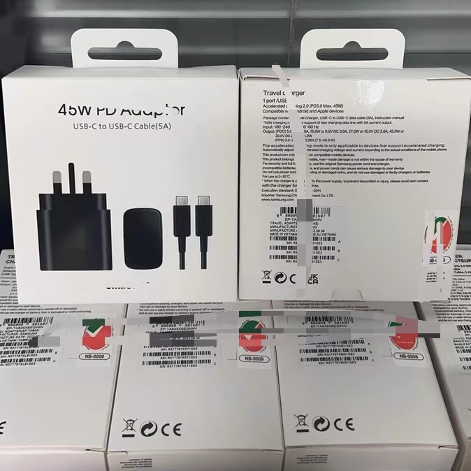 Compatible with Samsung 45W US, UK and European standard charging heads for Note10/S20/note20 Super fast charging Application Scenario