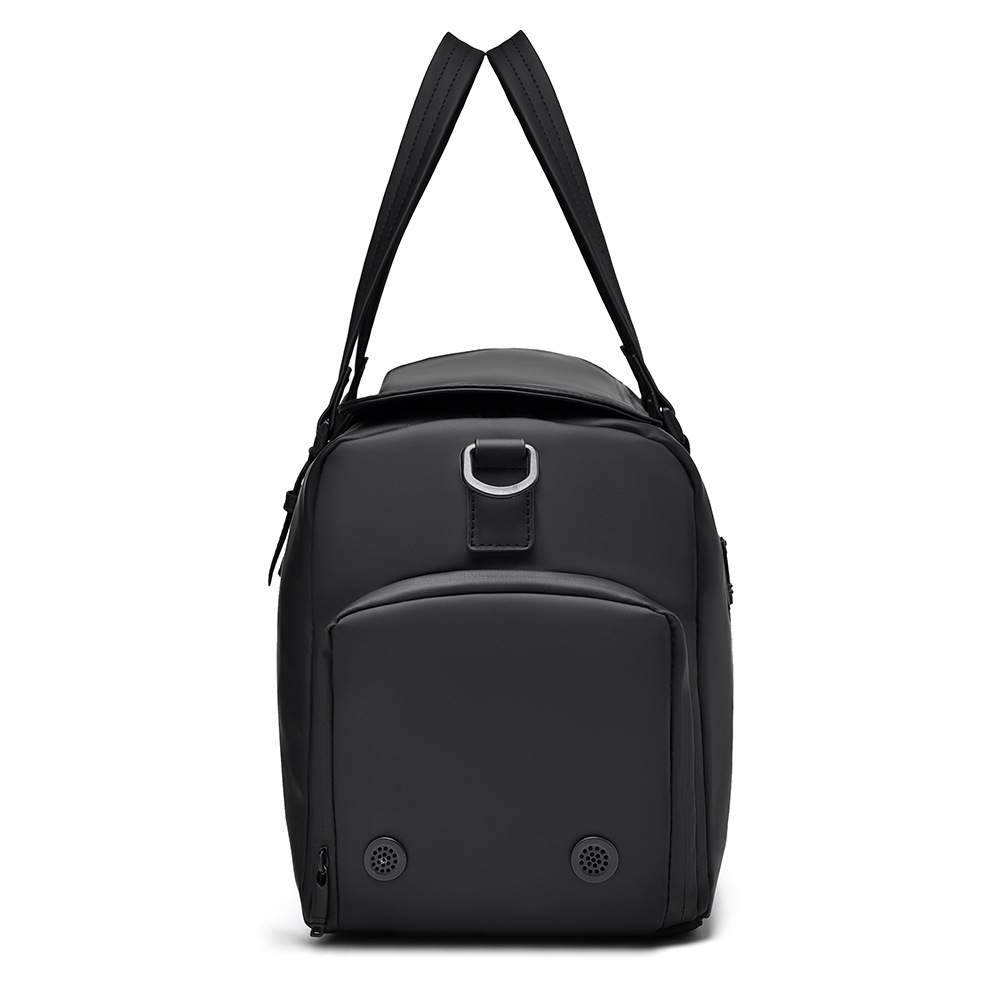Men's casual large-capacity travel backpack, business trip short-distance travel bag, independent shoe pocket, single-shoulder hand-carry luggage bag details Picture