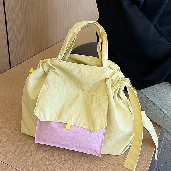 Korean large-capacity casual backpack 2025 new niche design tote bag, student schoolbag, crossbody bag details Picture