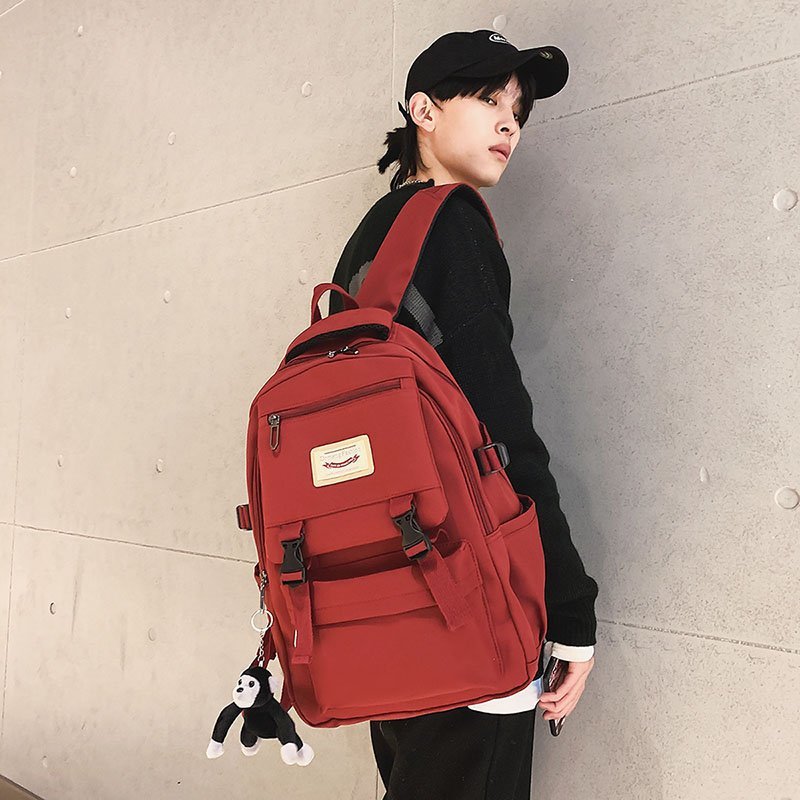 2025 New schoolbag for girls, Korean version, Harajuku junior high school, senior high school and college student campus backpack, Korean forest-style girl backpack full figure