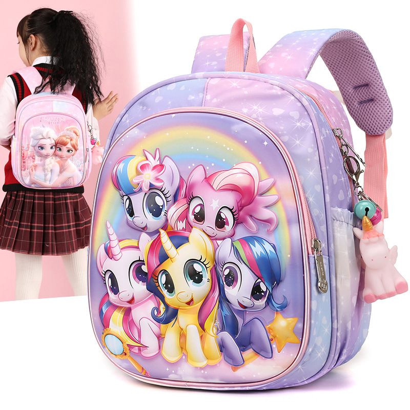 New children's backpacks for 3-5 years old boys and girls, cute cartoon Kulomi backpacks, kindergarten backpacks Specification drawing