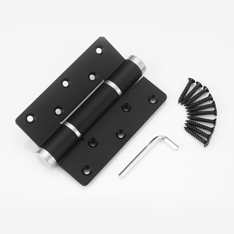 Invisible door hinge, aluminum alloy swing opening, hydraulic damping buffer hinge, automatic door closer, multi-functional 5-inch hinge details Picture