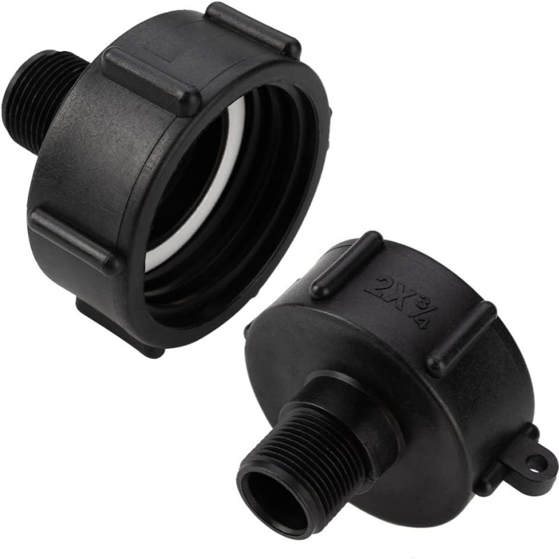 Cross-border garden ton drum conversion joint S60 coarse thread X3/4 inch PP material IBC portable valve interface details Picture