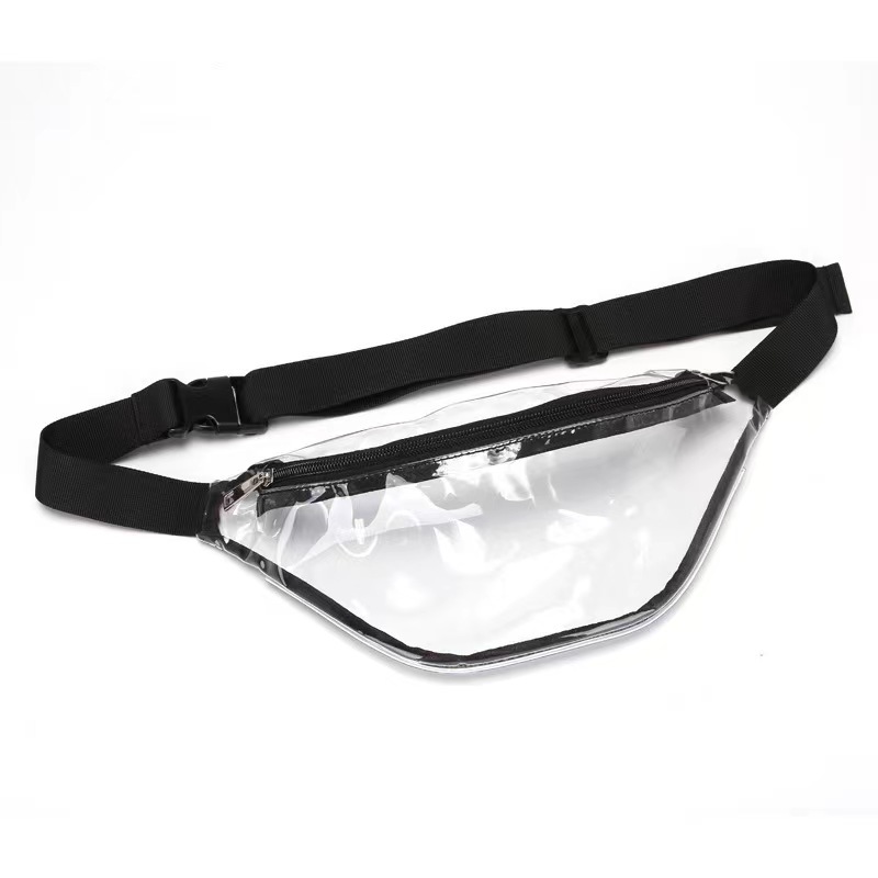 Wholesale of cross-border fashion waterproof waist bags, transparent PVC men's and women's chest bags, simple outdoor sports beach bags Application Scenario