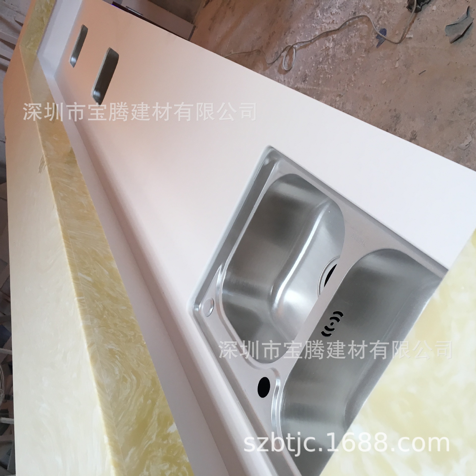 Artificial stone countertops - Processing and installation of artificial stone countertops - processing, production and installation of quartz stone countertops details Picture