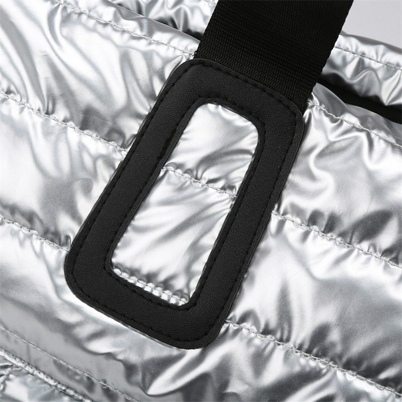 Cross-border high-appearance-level travel bags for men, large-capacity fitness sports bags, waterproof swimming sports bags, and fashionable shiny women's bags Specification drawing