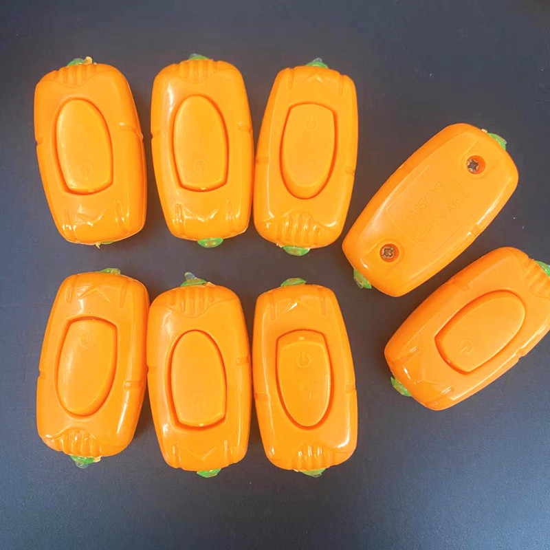 Orange high-end bedside switch, portable button switch, Yiwu 1-yuan store, Jianghu street stall supply full figure