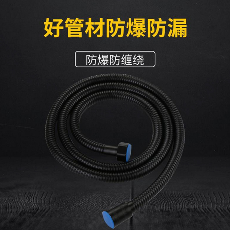 Black brushed gold brushed stainless steel pipe, 304 metal hose, water heater, encrypted hose, drain pipe Application Scenario