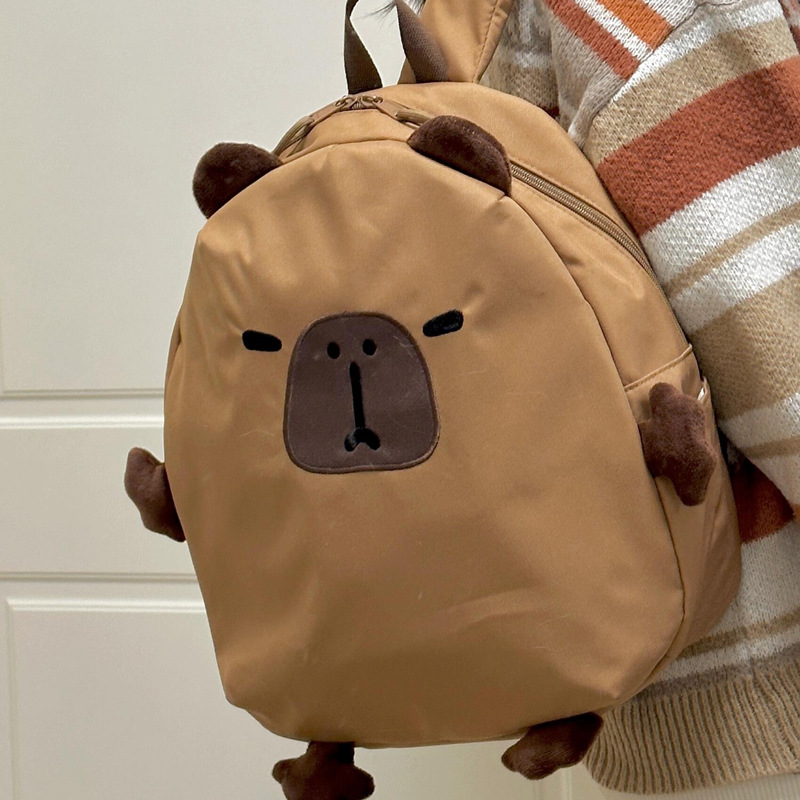 Cross-border schoolbag, cute backpack for girls, new cartoon backpack for primary school students and children, ugly and cute, large-capacity spring outing bag full figure