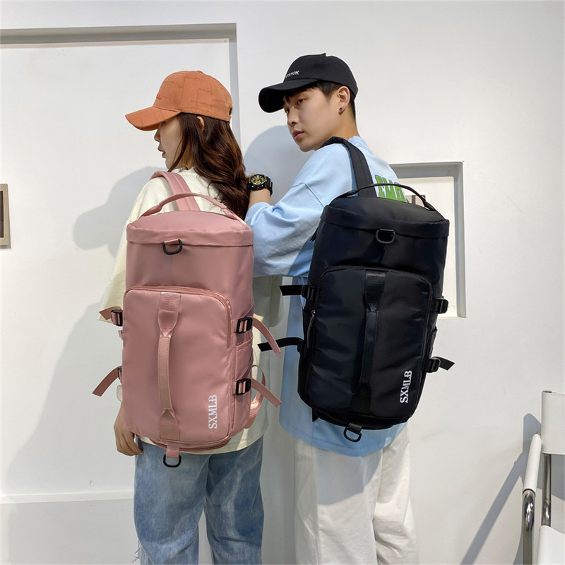 Large-capacity travel hand-held backpack for women, multi-functional waterproof fitness and sports, dry and wet separation swimming luggage bag details Picture