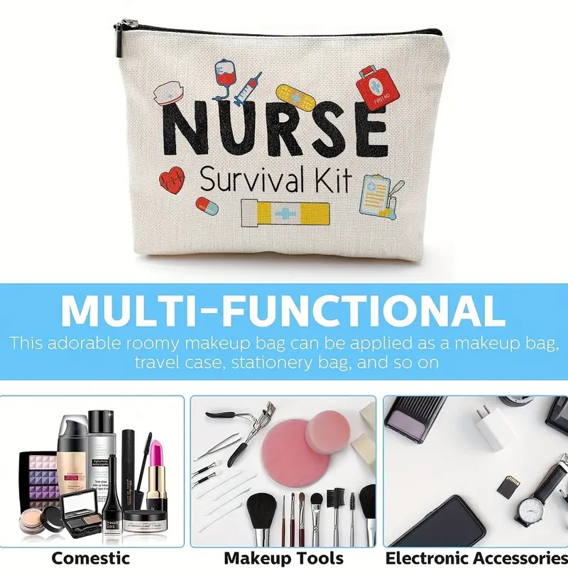 Taylor Swiftie gift makeup bag Cotton and linen Nurse letter print storage waterproof linen coin purse in stock Application Scenario
