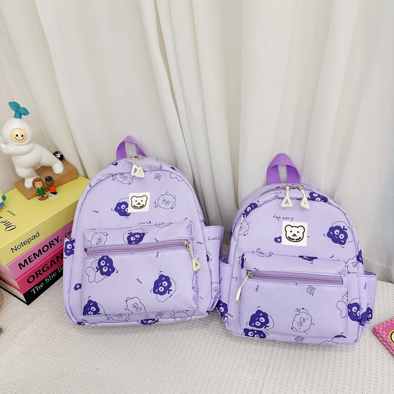 Cross-border fashion girls' small backpack, new cartoon children's kindergarten schoolbag, cute travel baby backpack Specification drawing