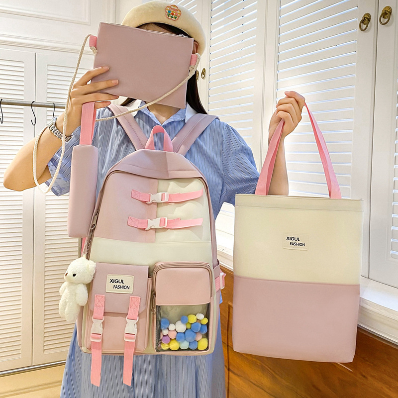 Schoolbag for girls, high appearance level, durable, hand-held after-school bag for primary school students, large-capacity backpack for junior high school students Specification drawing