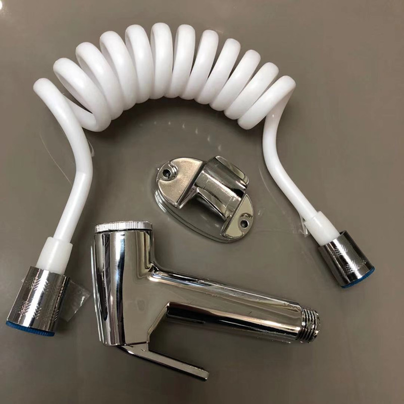 Factory export plastic feminine washbasin with pipe base set, toilet companion accessories, spray gun, Amazon export version details Picture