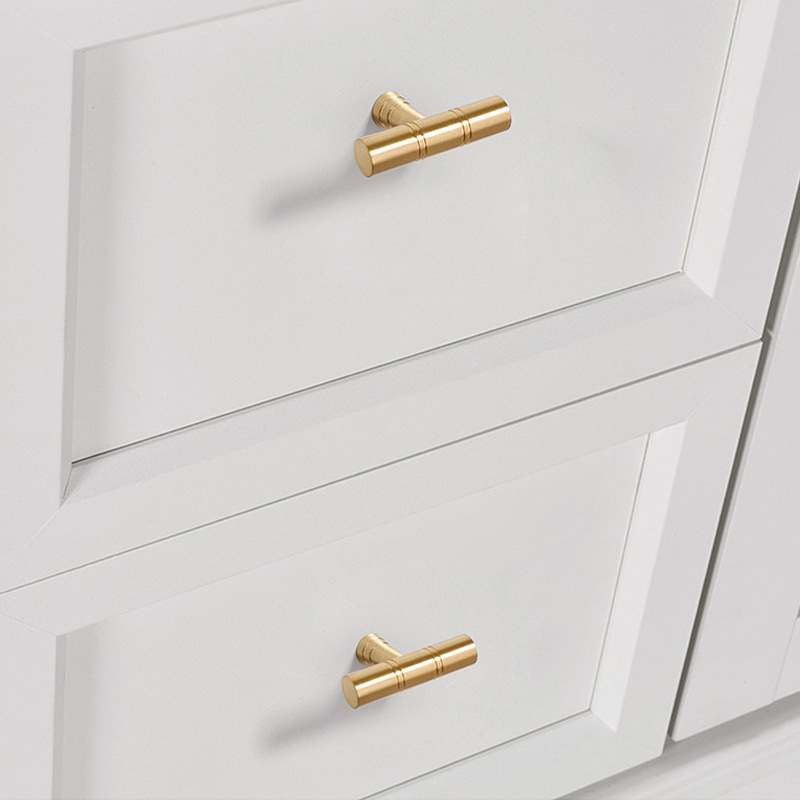 Special offer: Brass handles, cabinet doors, wardrobes, cabinets, drawers, door handles. Simple American-style cabinets in gold, the same style as those on Xiaohongshu Specification drawing
