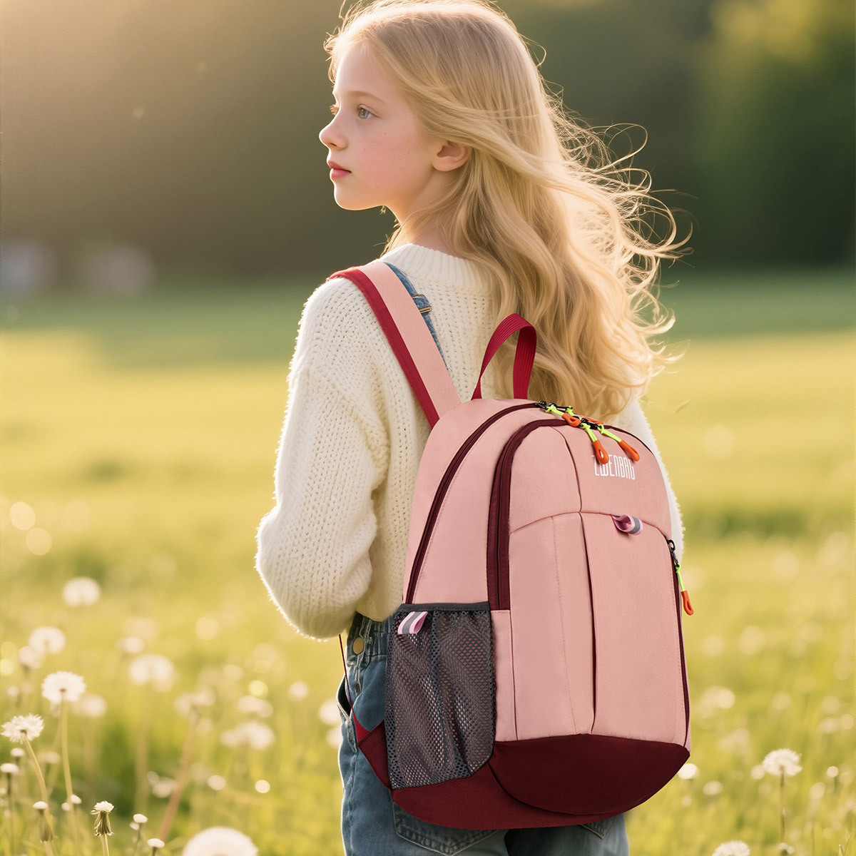 Children's outdoor travel backpacks and schoolbags, casual and lightweight for boys and girls traveling, waterproof backpacks for primary school students' make-up classes details Picture