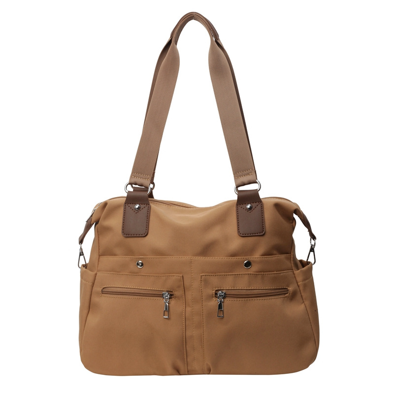 Large-capacity fashionable commuter tote bag 2025 new style canvas versatile shoulder bag trendy casual travel handbag Item Picture