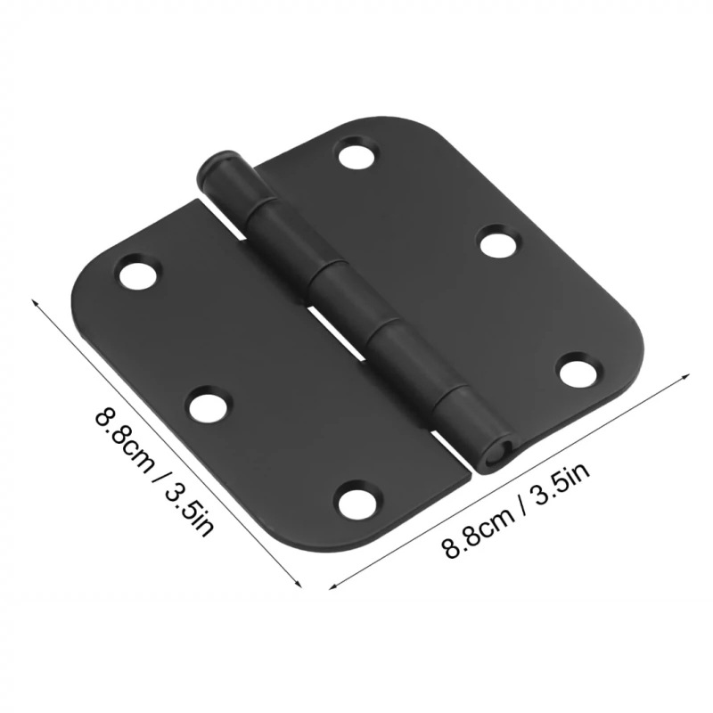 American-style rounded corner hinges, matte black plastic flat opening iron hinges, 3-inch, 3.5-inch, 4-inch large rounded corner civilian door and window hinges Application Scenario