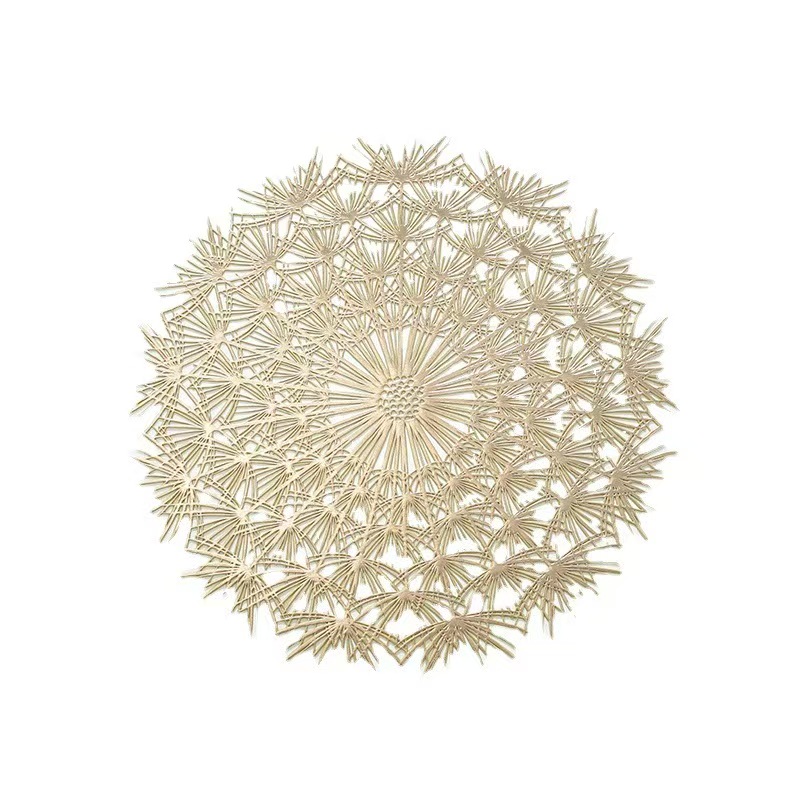 European-style creative dandelion placemats, hotel and household PVC fresh, waterproof, oil-proof, anti-slip decorative placemats, heat insulation pads Specification image