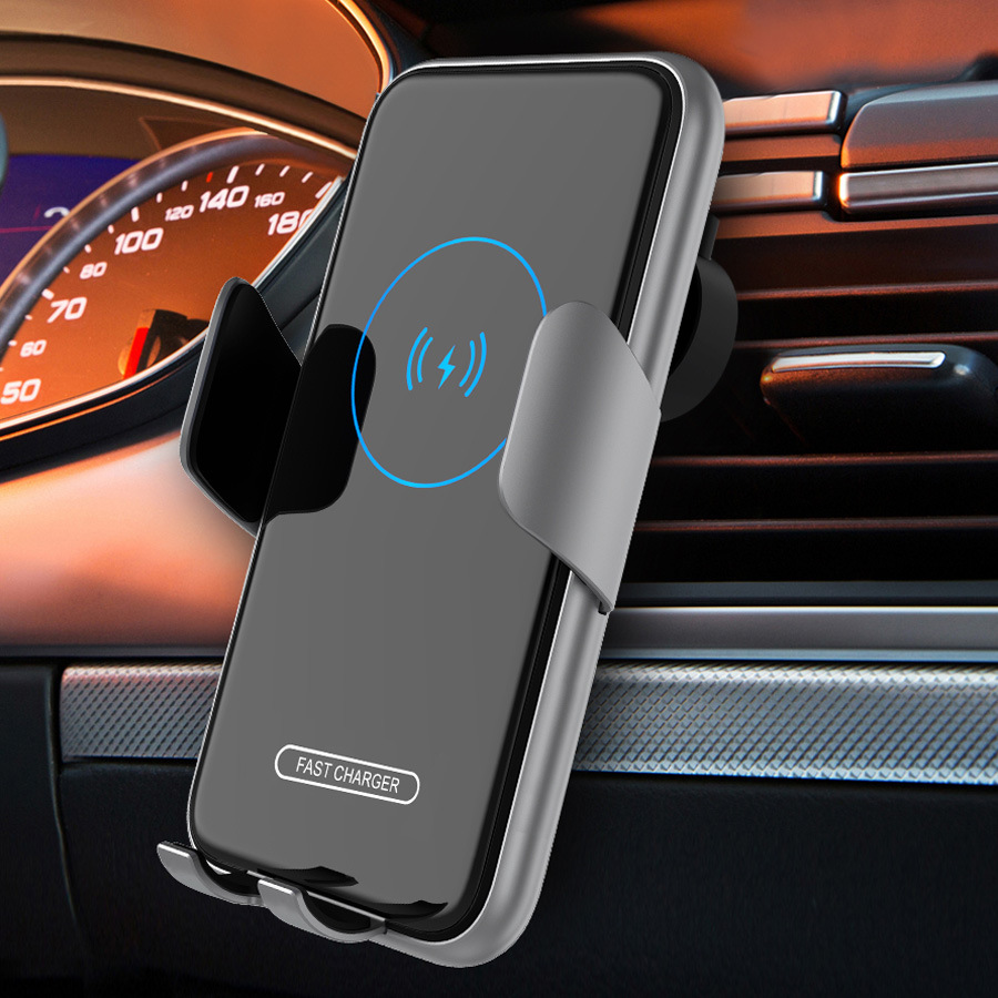 New cross-border exclusive car wireless charger 15W automatic touch-sensing suction cup central control stand wireless charger details Picture