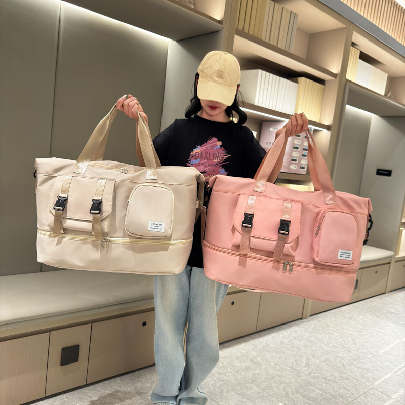 New cross-border travel bag, large-capacity multi-functional single-shoulder sports and fitness bag, independent shoe compartment handbag, crossbody bag details Picture