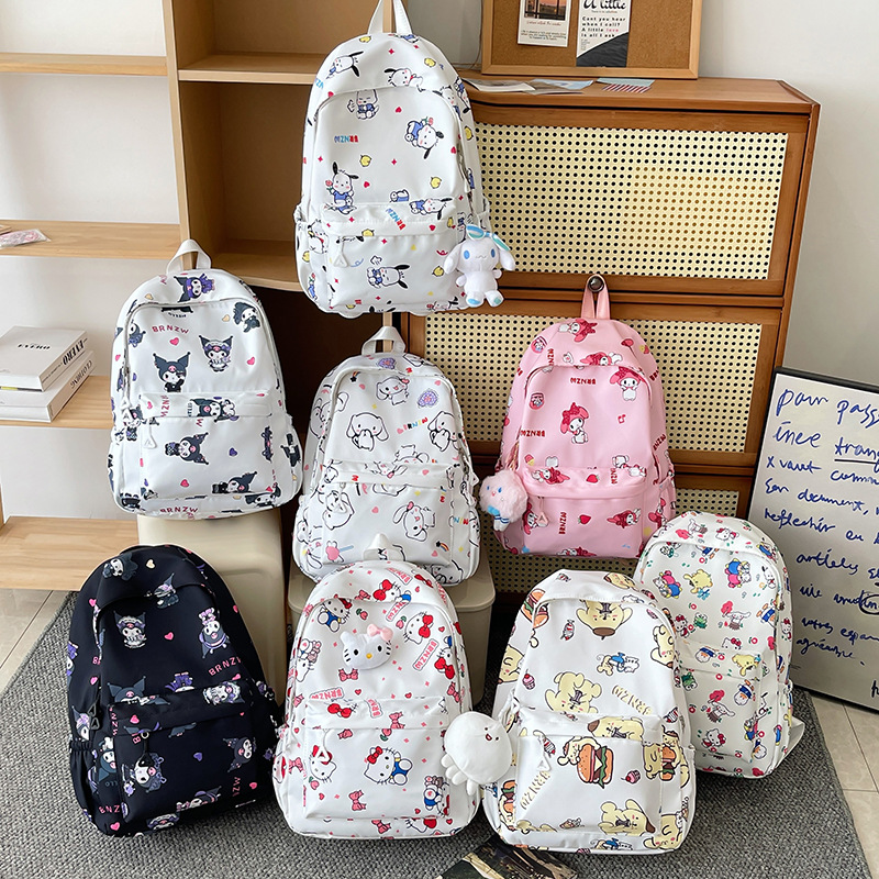 Kai Ai Children's Backpack, primary school schoolbag, casual, trendy and lightweight bag, Junior High School girls' large-capacity backpack full figure