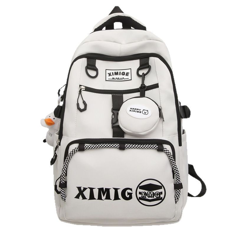 Fashionable, simple and elegant student backpack, gender-specific travel bag, multi-functional and multi-pocket student bag Item Picture