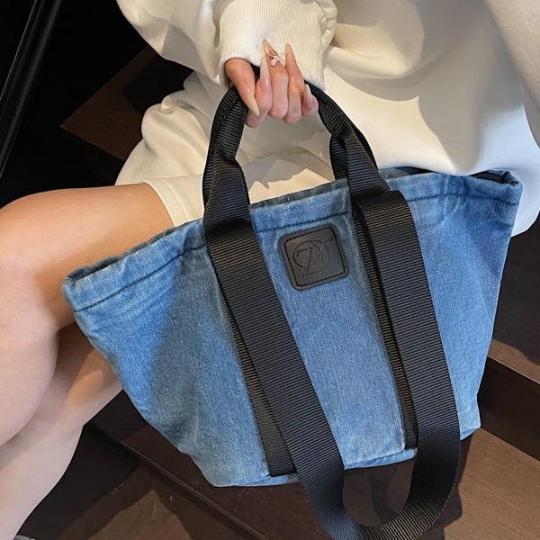High-quality large-capacity bags, Japanese tote bags, denim handbags, crossbody bags, single-shoulder bags, universal luggage bags full figure