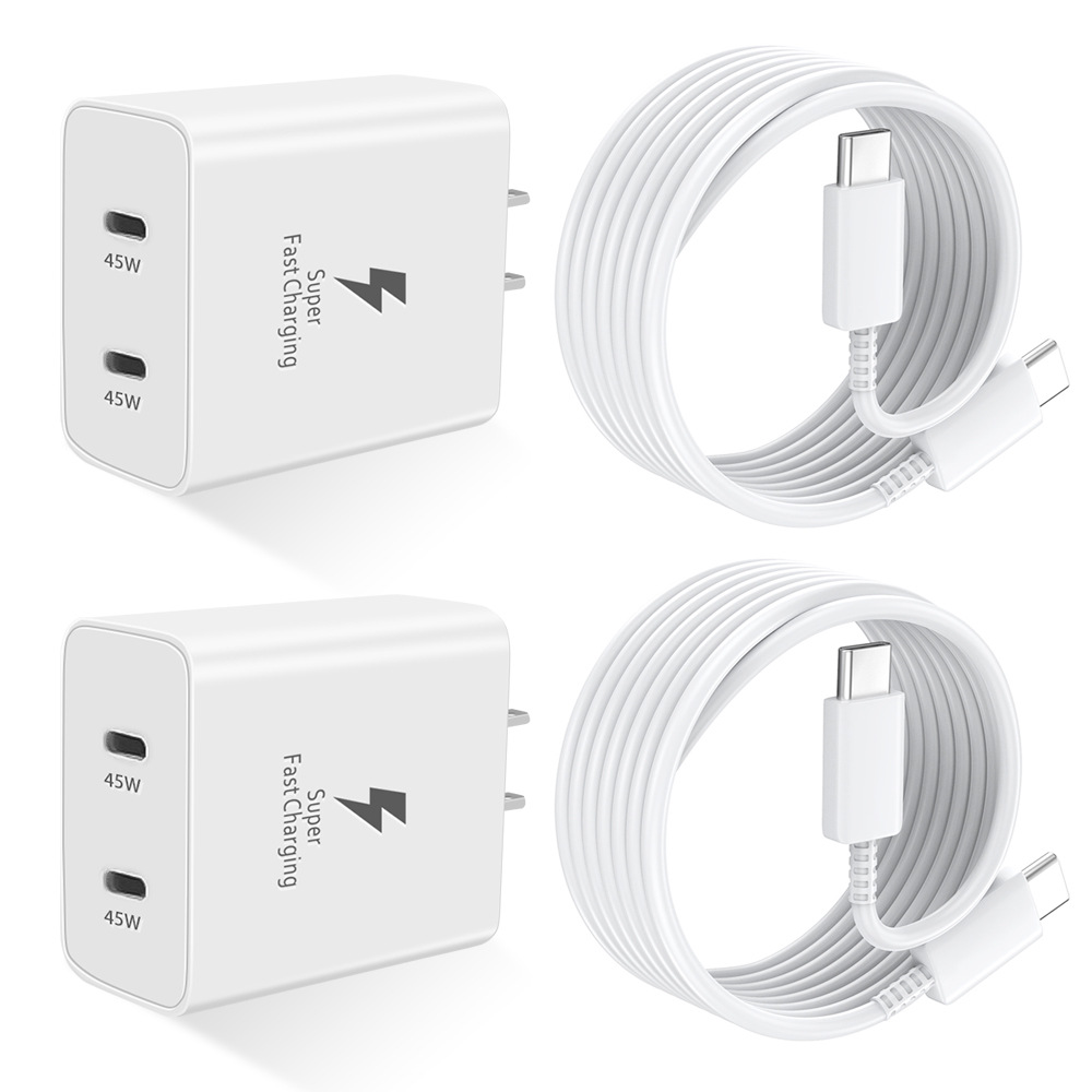 The 45W fast charging head of Samsung charger for the US specification is compatible with Samsung S24, Apple 15 and Huawei m, all of which are sourced from the original manufacturers details Picture