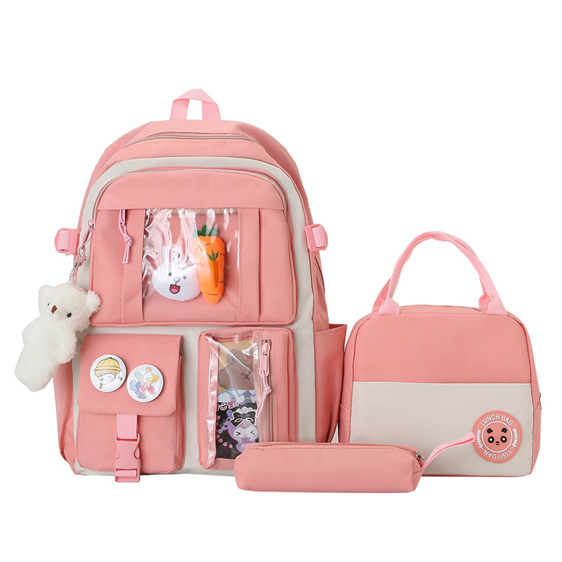 High appearance level, cute Korean-style high school, junior high school, primary school students, forest-themed girls, large-capacity backpack, simple backpack Application Scenario