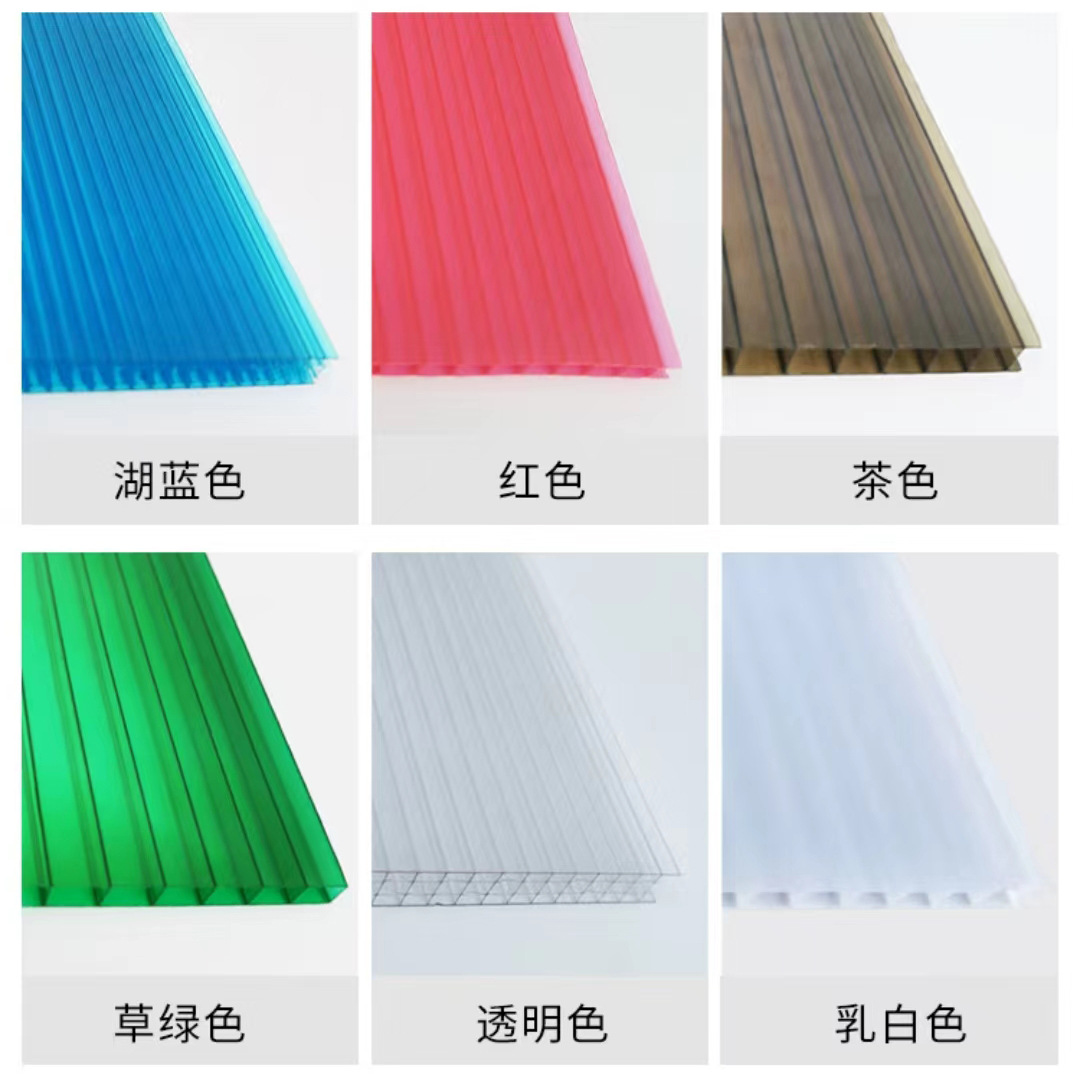Transparent honeycomb polycarbonate sheet 10mm partition glass room, sunroom, polycarbonate greenhouse, pc honeycomb sheet Specification drawing