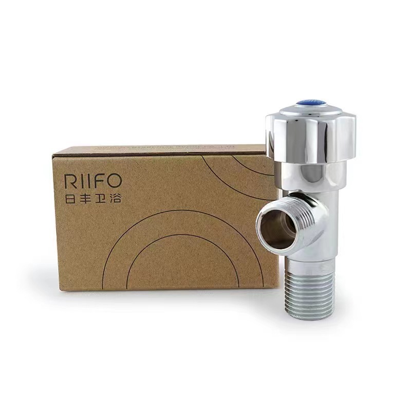Rifa all-copper hot and cold Angle valve 4:20, thickened hot and cold Angle valve, universal Angle valve for water heaters and toilets 1056 Item Picture