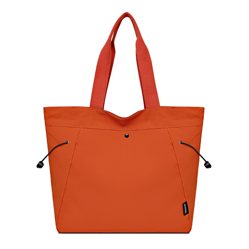 A simple and versatile new fashionable single-shoulder handbag for women, a casual solid color high-end large-capacity tote commuter bag Item Picture