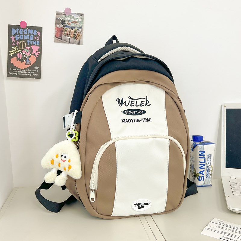 Lightweight and load-reducing large-capacity backpack for primary school students, 3456 grade color-blocking travel backpack and travel bag Specification drawing