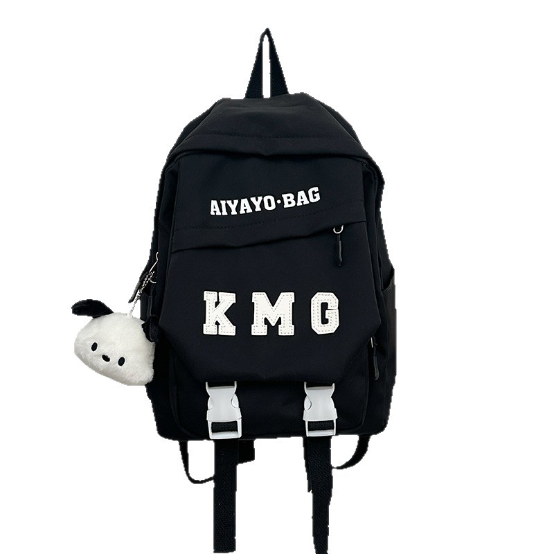 Large-capacity student bag, cute new backpack, light, fashionable and trendy backpack for junior high school students, travel backpack Item Picture